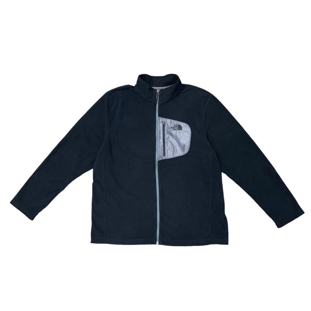 The North Face‎ Vintage Fleece Zip Up Sweater Men’s XL Black Grey